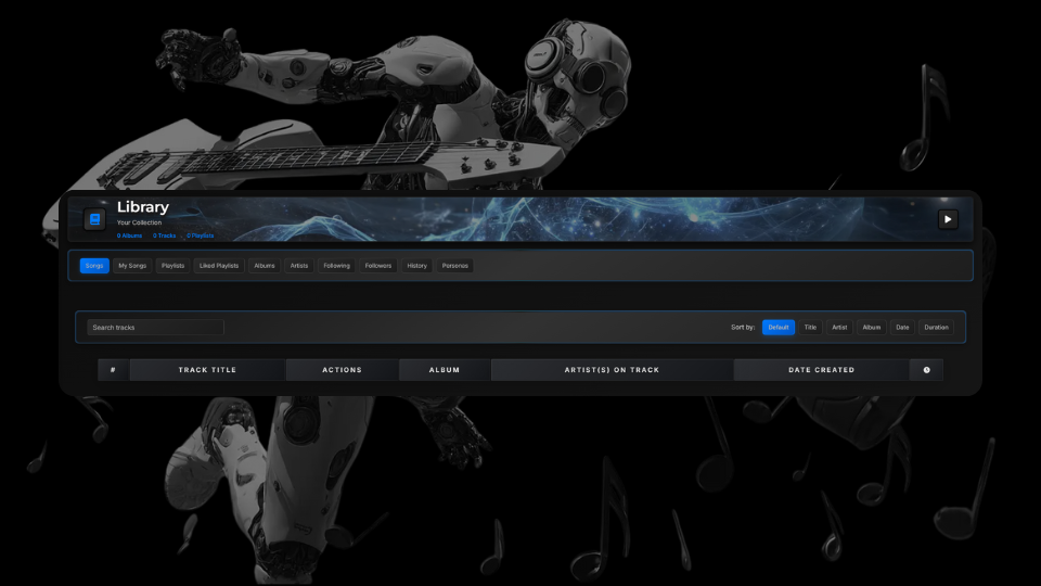 XECHO Music Library Interface